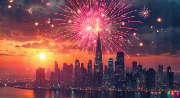 Zukunft, Spannung, Pyrotechnik